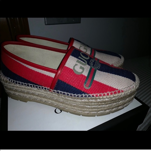 Gucci Multi-Color Espadrilles Only Wore Once - Picture 2 of 4